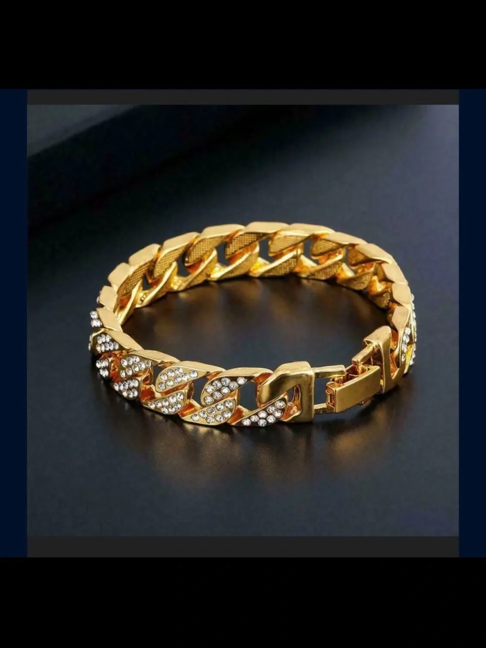 New Gold or Silver Iced Link Bracelet